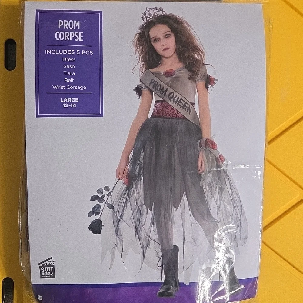 Prom Corpse Kids Costume - Black and Gray